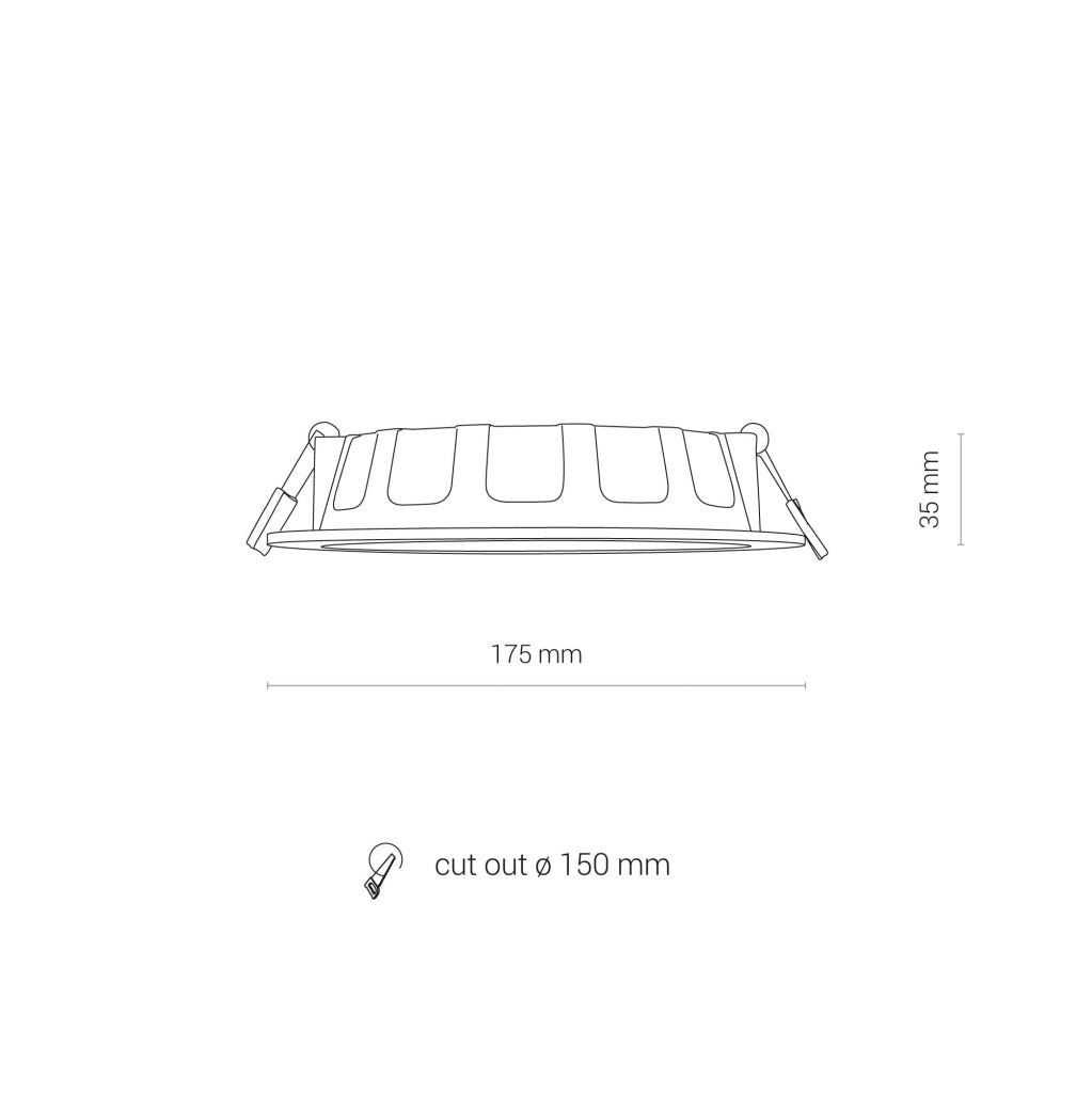 Nowodvorski KOS 8776 faretto LED 16W 4000K bianco