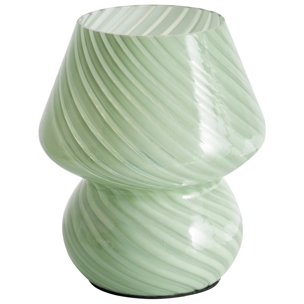 Lampada da tavolo da lettura in vetro verde stile moderno