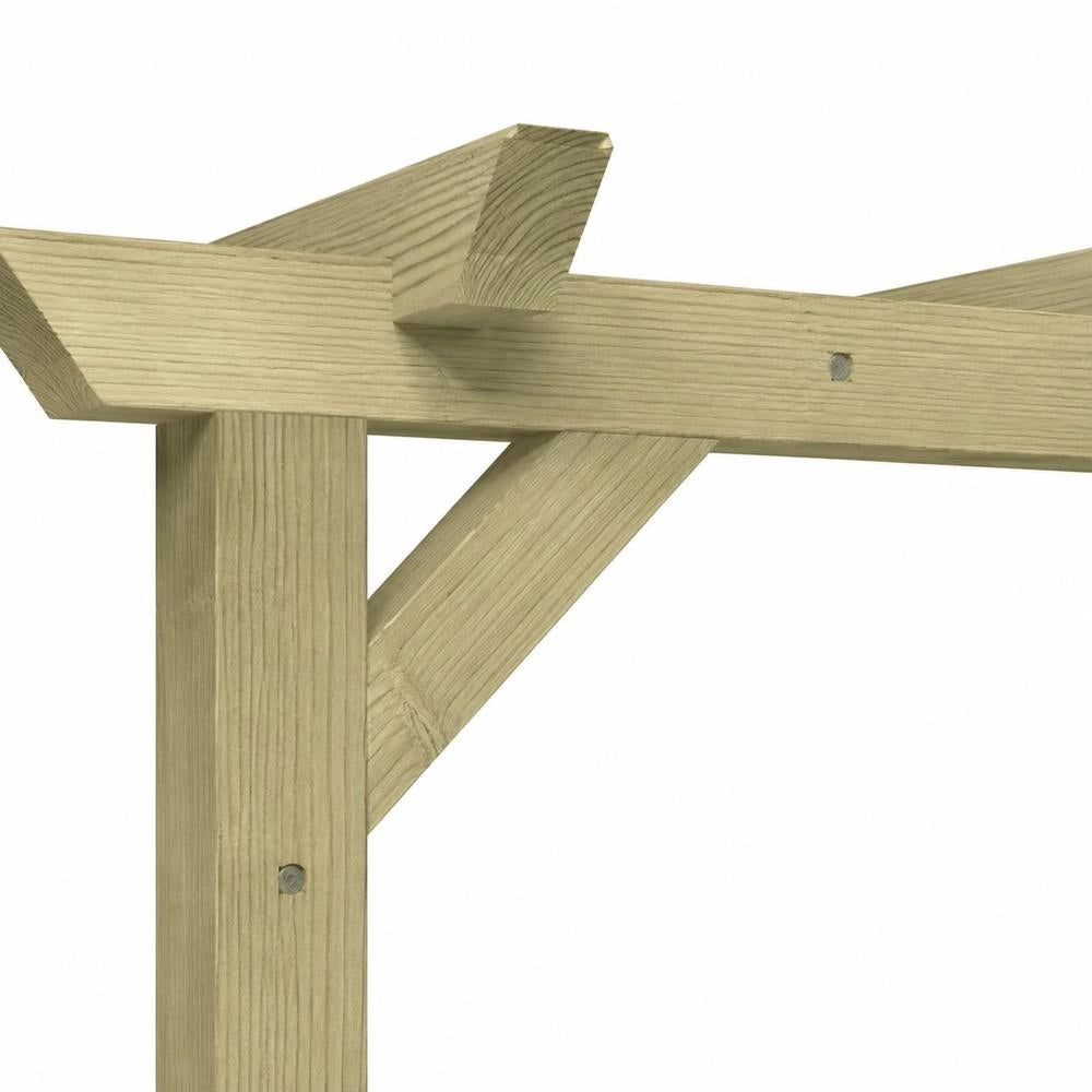 Garden Pergola, Pine Wood, Impregnated, 360x200x60 Cm