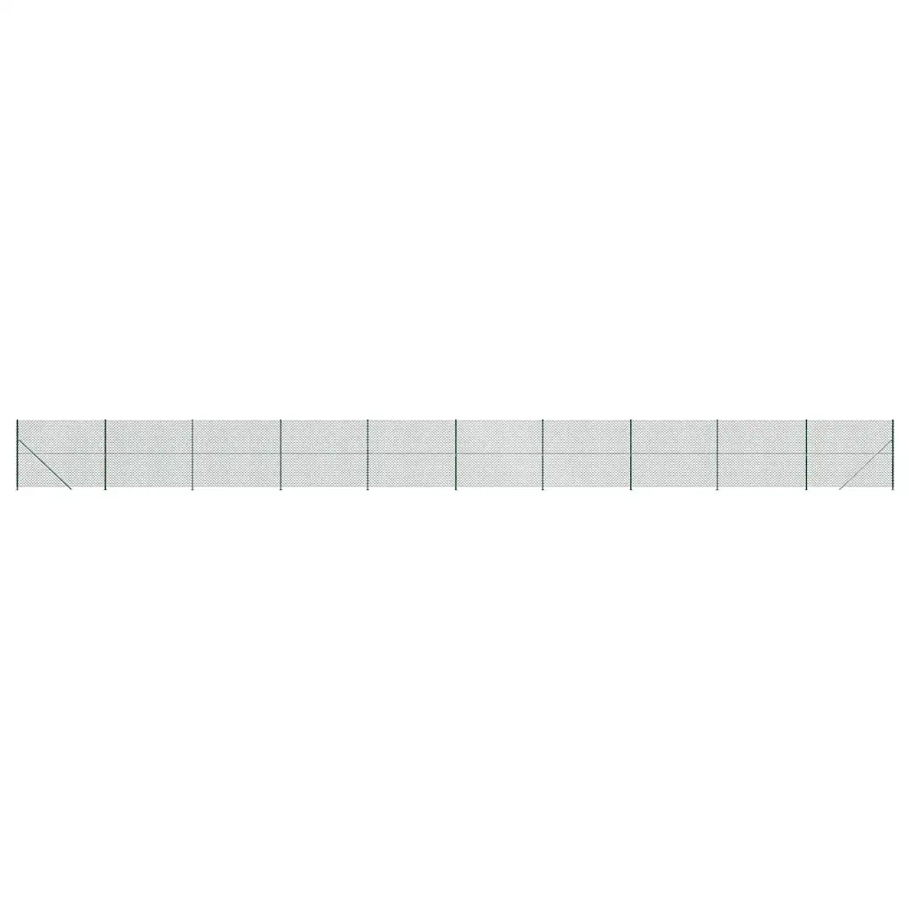 Recinzione da Giardino | Recinzione a Rete con Flangia Verde 2,2x25 m