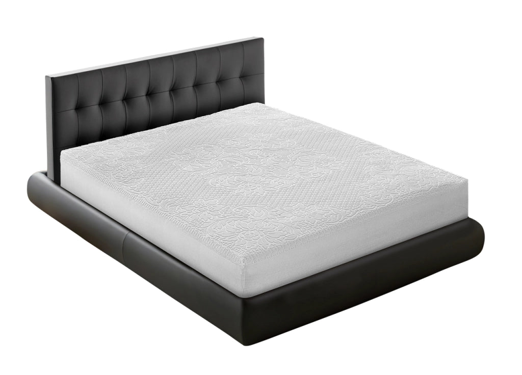 Traversa Coprimaterasso Per Letto 100% Cotone Jacquard Made In Italyi 450 gr/mq - Piazza E Mezza - Bianco