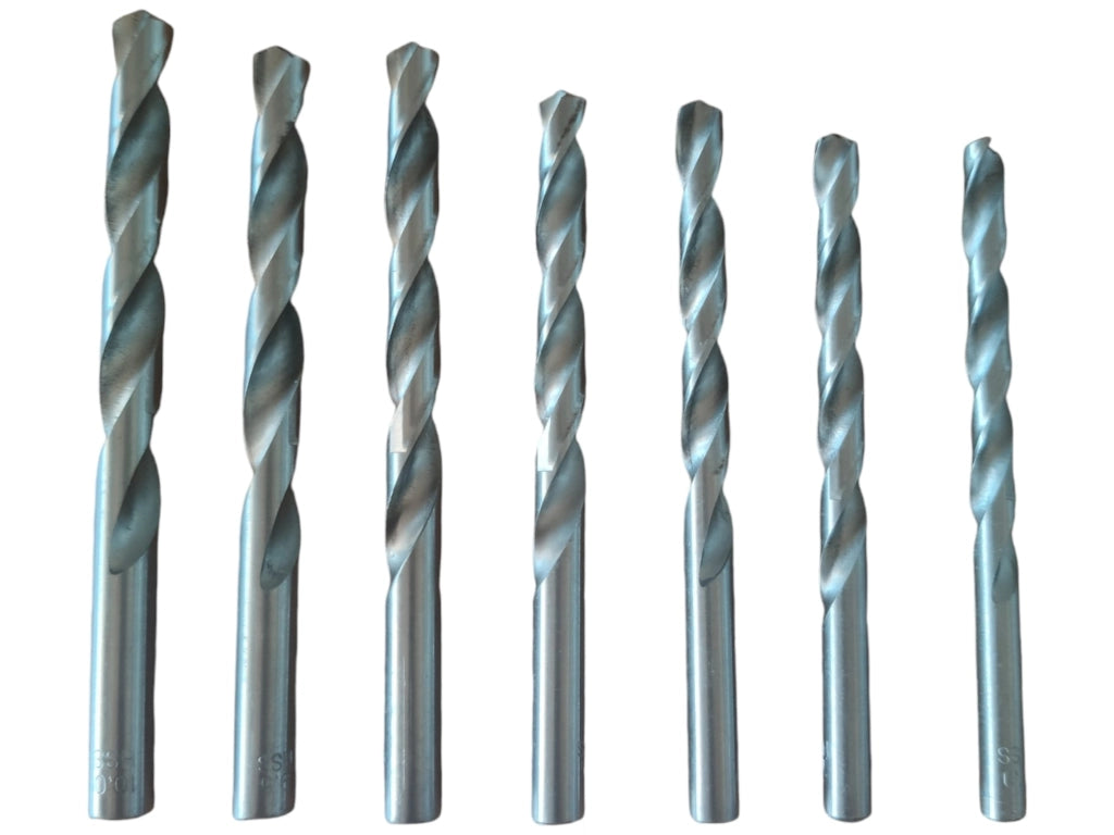 SET 25 PUNTE PER TRAPANO IN TITANIO KIT PUNTE FERRO MISURE 1 A 13 CM + CUSTODIA
