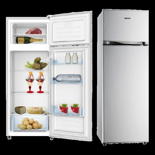 Nikkei KNDP240S Frigorifero Doppia Porta 204 L 143 cm Classe F 41 dB Statico colore Silver