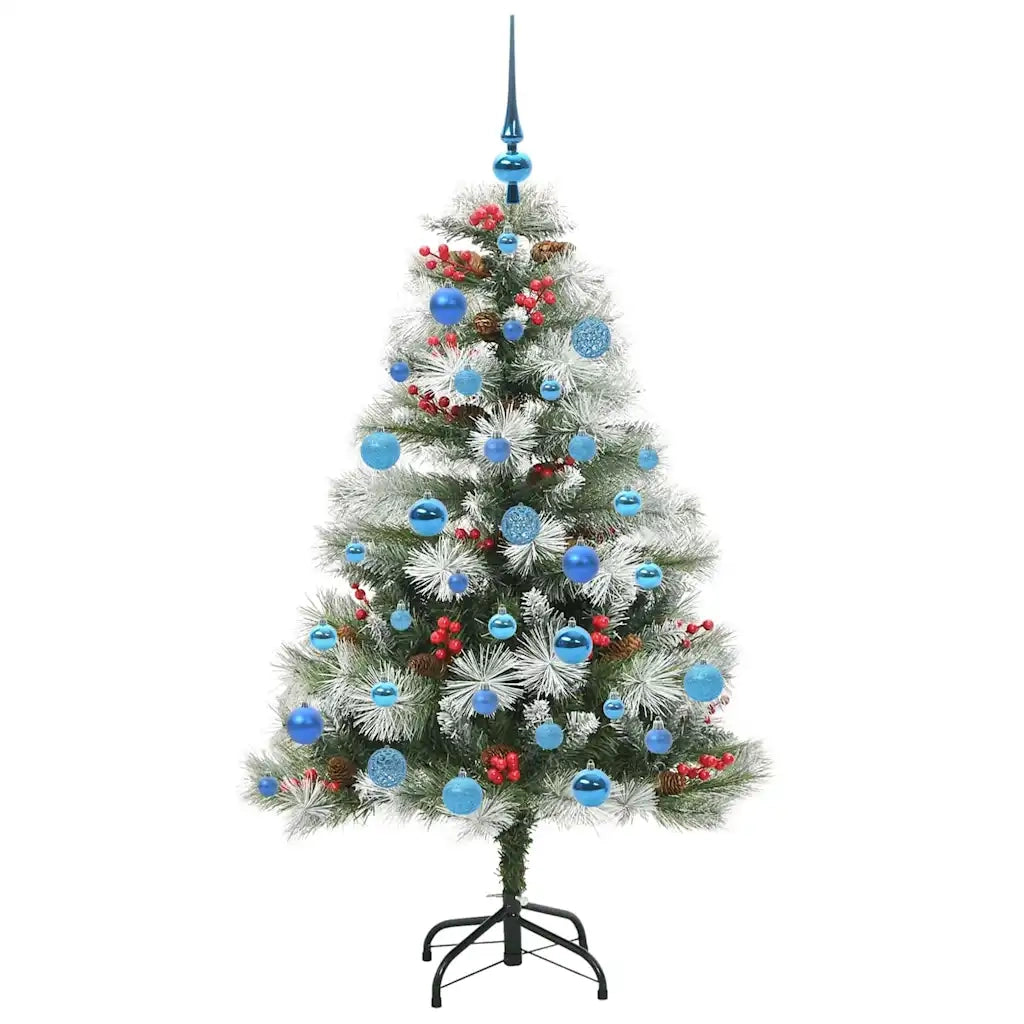 Albero di Natale artificiale Verde e bianco 150 cm