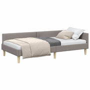 Letto singolo | Letto per adulti | Cornice del letto ad angolo Talpa 80 x 200 cm Tessuto
