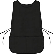 Schort con Tasche per Cucina e Officina, Nero - 72cm x 47cm (Schort Extra Spesso, Due Tasche Profonde)