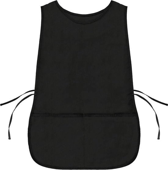 Schort con Tasche per Cucina e Officina, Nero - 72cm x 47cm (Schort Extra Spesso, Due Tasche Profonde)