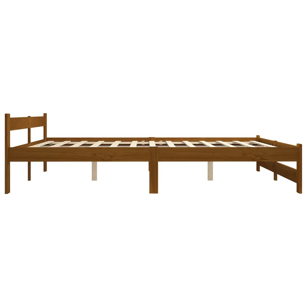 Giroletto senza Materaso Ambrato in Legno di Pino 120x200 cm 322007