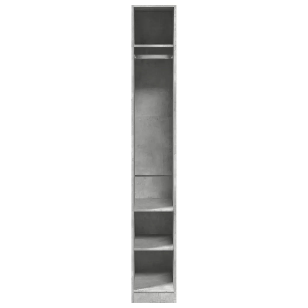 Armadio Grigio Cemento 30x50x200 cm in Legno Multistrato 3307687