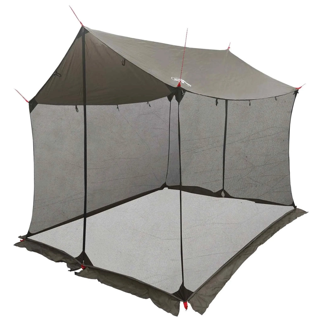 Telo da campeggio con pareti in rete Marrone Grigio 42029008