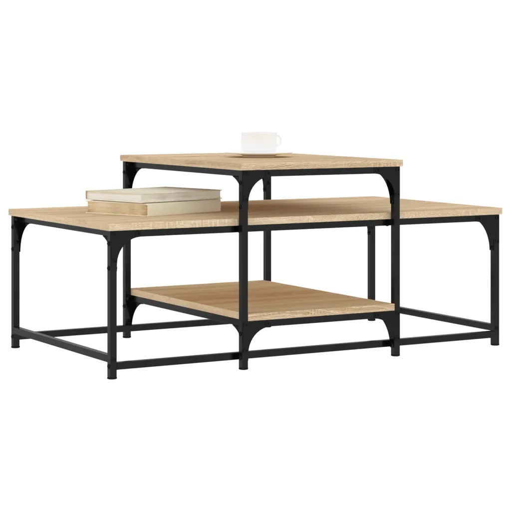Tavolino da Salotto Rovere Sonoma 102x60x45cm Legno Multistratocod mxl 106751