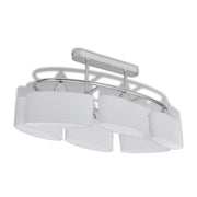 Lampada da Soffitto Paralume Ellissoidale Vetro 6 Lampadine E14 CFW8075365