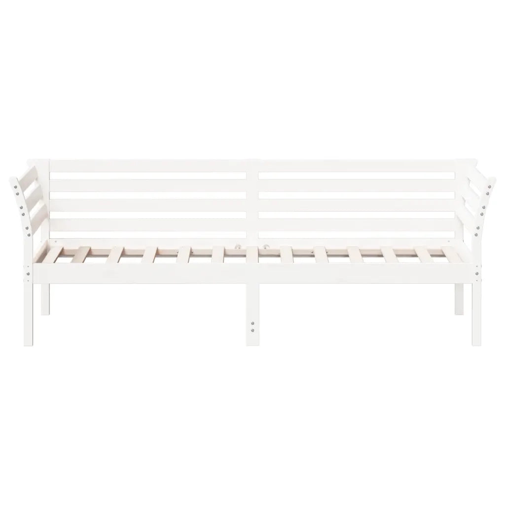 Dormeuse senza Materasso Bianco 100x200 cm Legno Massello Pino 842875