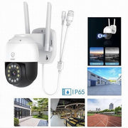 Trade Shop - Telecamera Smart Wifi Wireless Sorveglianza Motorizzata Ptz Esterno Tv-9825f-2mp -