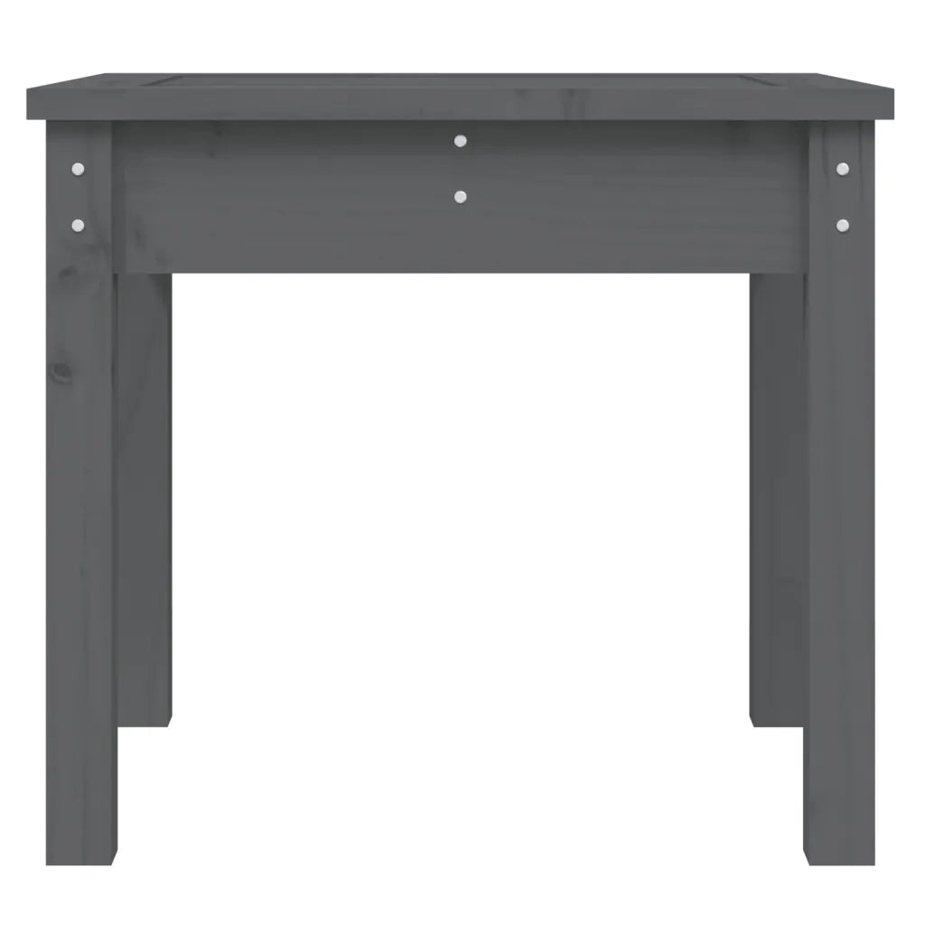 Panca da Giardino Grigia 50x44x45 cm Legno Massello di Pino