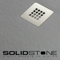 Piatto doccia in pietra SOLIDSTONE alto 2,8 cm - Tortora RAL 1019 - Misura: 80x140 x 2,8h