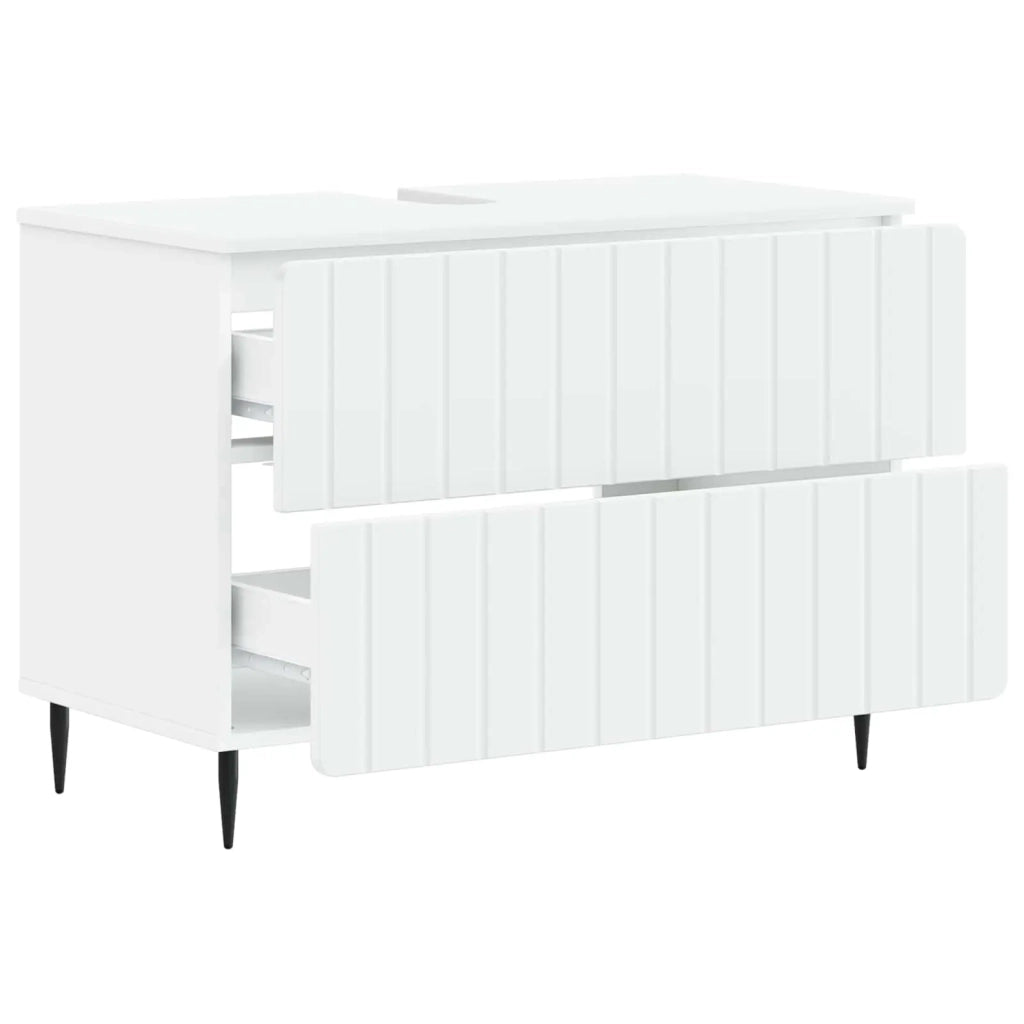 Armadio per Lavabo da Bagno ZWOLLE Bianco 82 x 41 x 58,5 cm 896355
