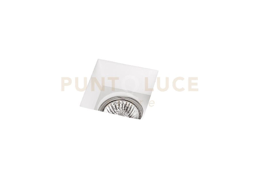 Faretto ATTICA Incasso 1 Luce in gesso bianco attacco GU10 12x12cm