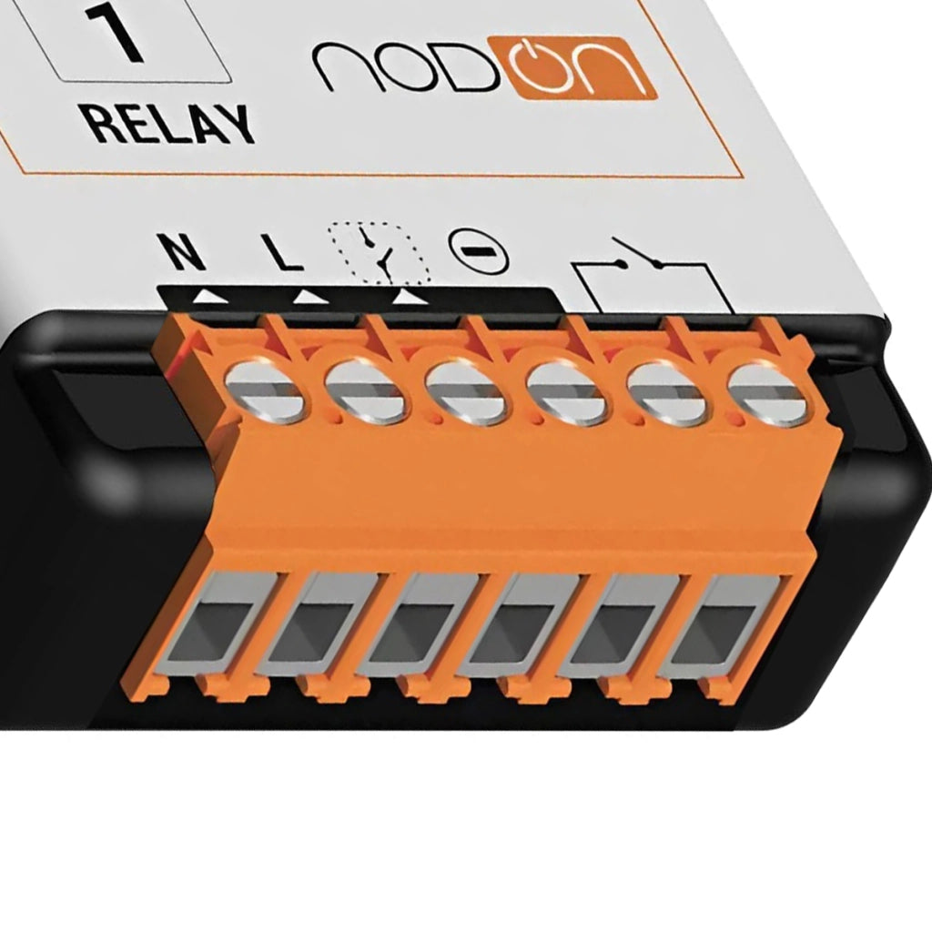 Modulo Relè Smart Zigbee per automazione elettrica Bianco NODON