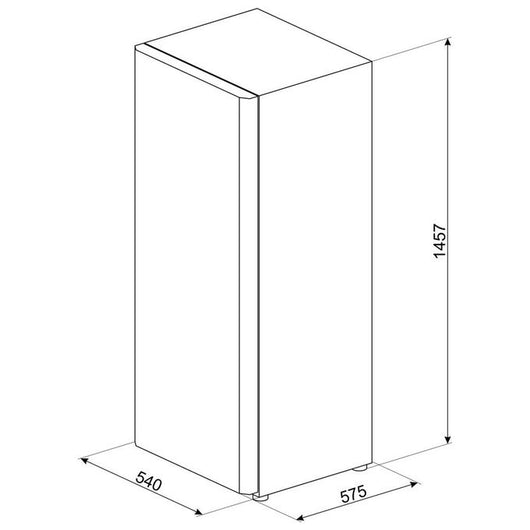 Smeg CV215NF congelatore Congelatore verticale Libera installazione 168 L F Bianco