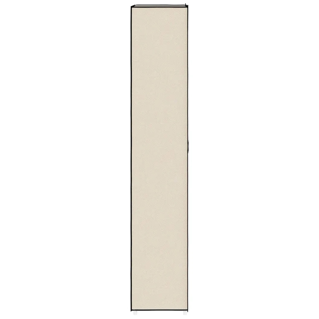 Scarpiera-Scaffale per scarpe Crema 60x30x166 cm Tessuto