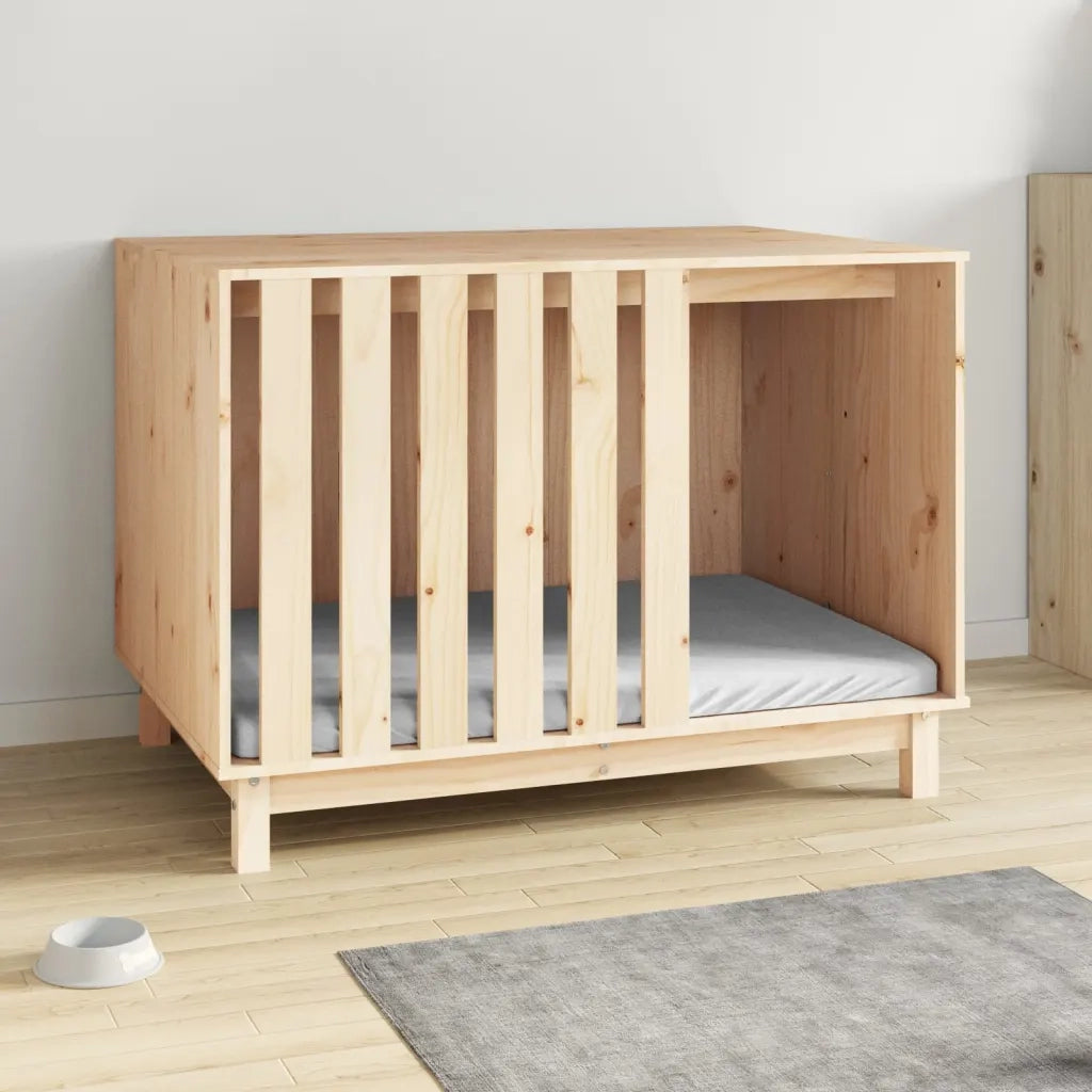 Casetta per Cani 100x70x72 cm in Legno Massello di Pino 822491