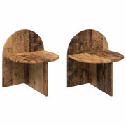 Set di 2 Comodini | Armadio da Notte | Mobiletto da notte Legno antico 40 x 35,5 x 45,5 cm