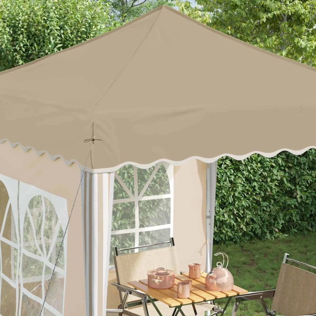 Tenda per feste a pop-up 195 x 195 x 245 cm Crema