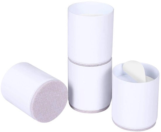 Sistema di Elevazione per Letti 6 cm - Elevatori di Mobili Pesanti - Set da 4 - Antiscivolo - Cuscino di Velluto - Protezione per Pavimenti