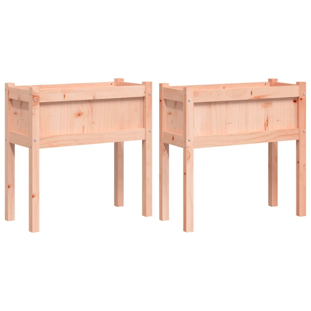 Fioriere da Giardino 2 pz con Gambe Legno Massello di Douglascod mxl 133198