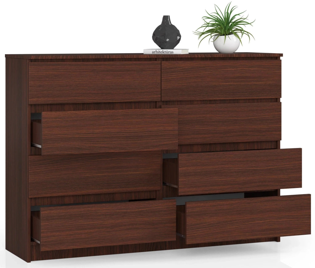 Cassettiera AKORD K140 Wengé 138 cm 8 cassetti 138x40x99 cm