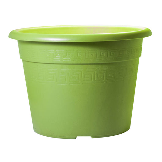 Vaso per Piante Fiori Interno Esterno Giardino Colorato Plasticotto Etrusco Idel Colore: Lime, Formato: 33/28 cm
