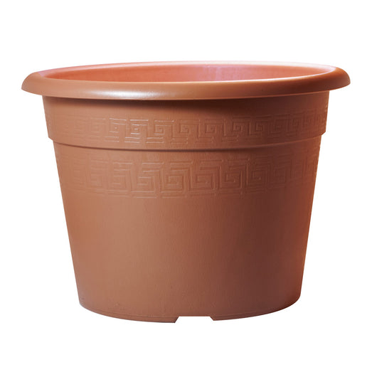 Vaso per Piante Fiori Interno Esterno Giardino Colorato Plasticotto Etrusco Idel Formato: 33/28 cm, Colore: Terracotta