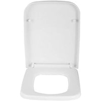 Globalflashdeal sedile wc quadrato bianco chiusura morbida chius
