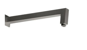 Braccio Doccia in Ottone Sezione Quadrata Nichel Spazzolato Opaco - REMER Rubinetterie