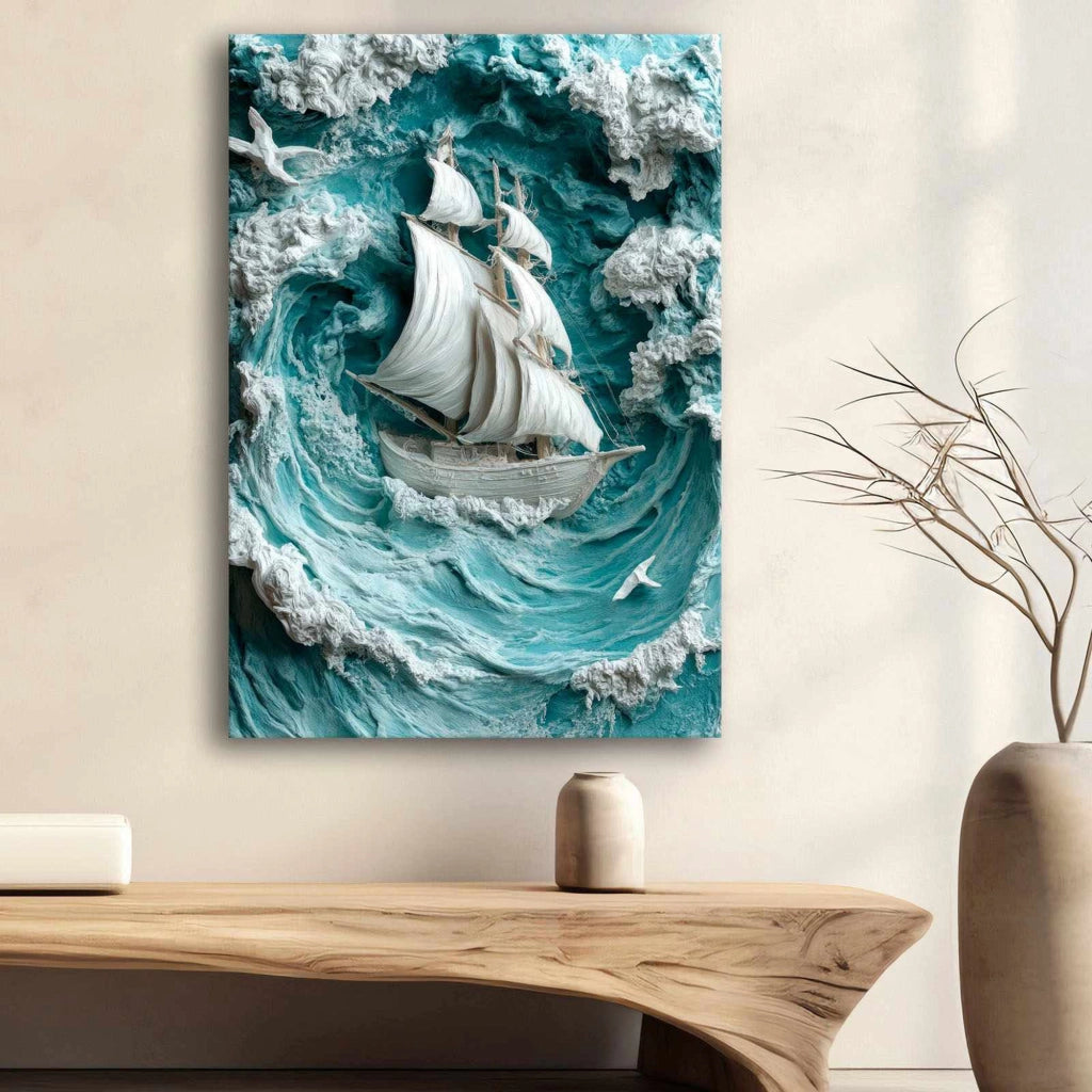 Nadasa, Quadro Materiale Struttura in Tessuto, 70x100h cm Multicolore