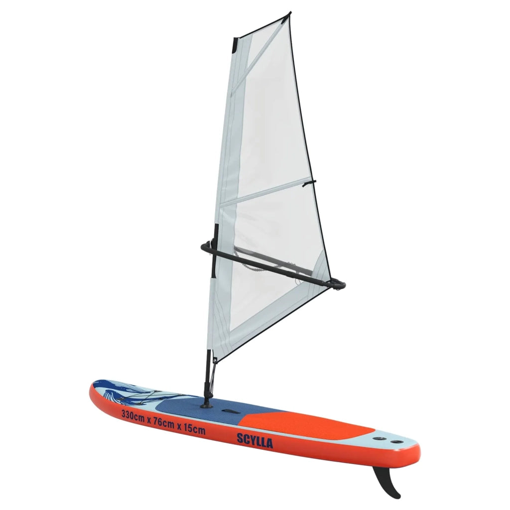 SUP gonfiabile con vela SCYLLA 330 x 76 x 15 cm Blu per 42039137