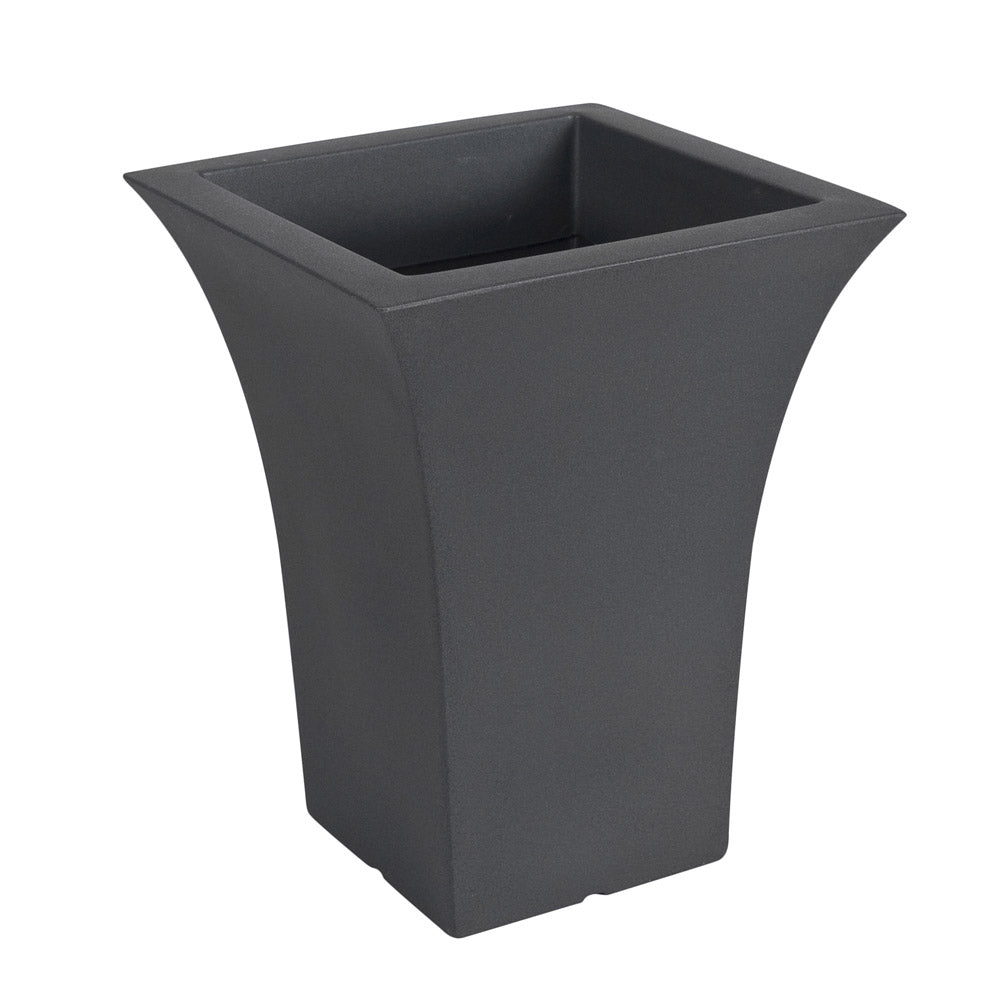 Vaso per Piante Interno Esterno Quadrato Arredo Design Moderno Patio Idel Colore: Antracite