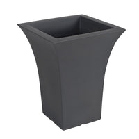 Vaso per Piante Interno Esterno Quadrato Arredo Design Moderno Patio Idel Colore: Antracite