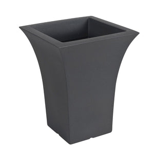 Vaso per Piante Interno Esterno Quadrato Arredo Design Moderno Patio Idel Colore: Antracite