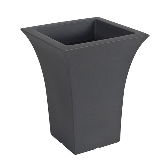 Vaso per Piante Interno Esterno Quadrato Arredo Design Moderno Patio Idel Colore: Antracite