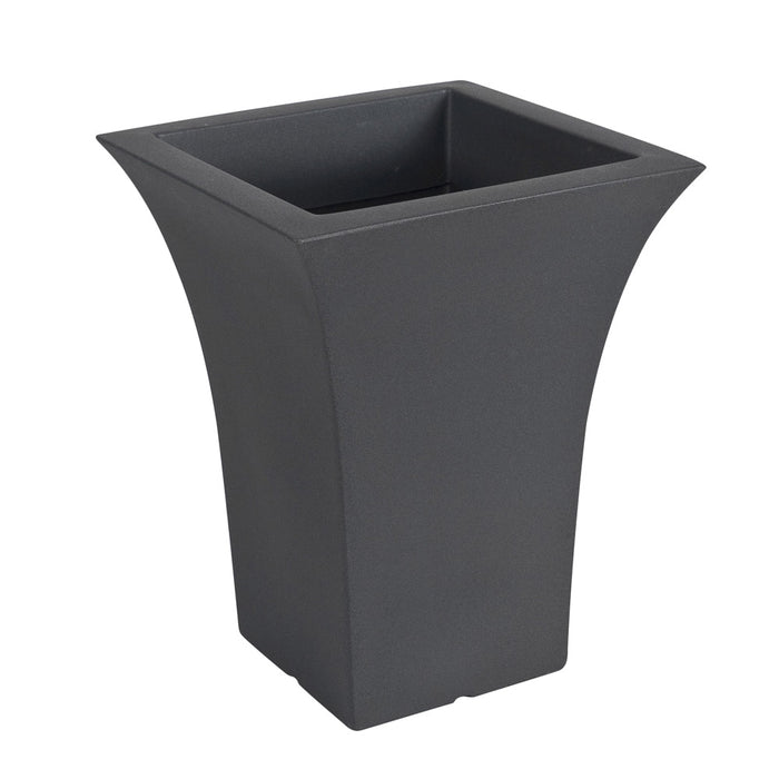 Vaso per Piante Interno Esterno Quadrato Arredo Design Moderno Patio Idel Colore: Antracite