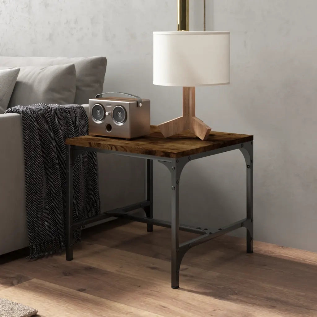 2 pz Tavolini da salotto | Tavolino da caff¨¨ | Tavolino da Soggiorno rovere fumo 40x40x35 cm in Legno Multistrato