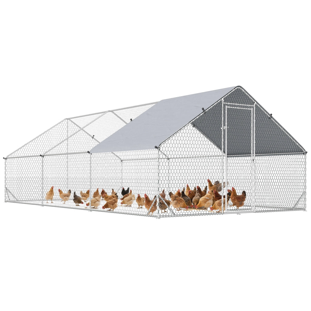 Pollame per giardino con recinto e tettoia ¨C zephmum ¨C 3x2x2 m