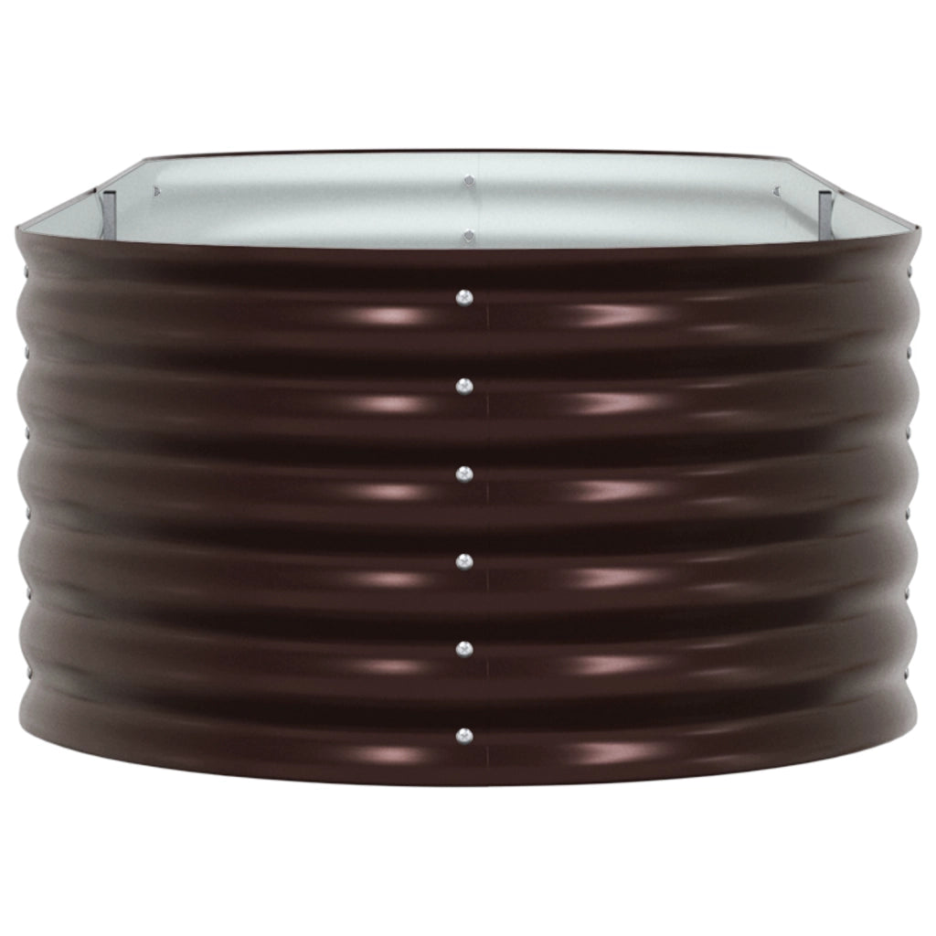 Letto da Giardino Rizzato Marrone 240x80x44 cm Acciaio Zincato