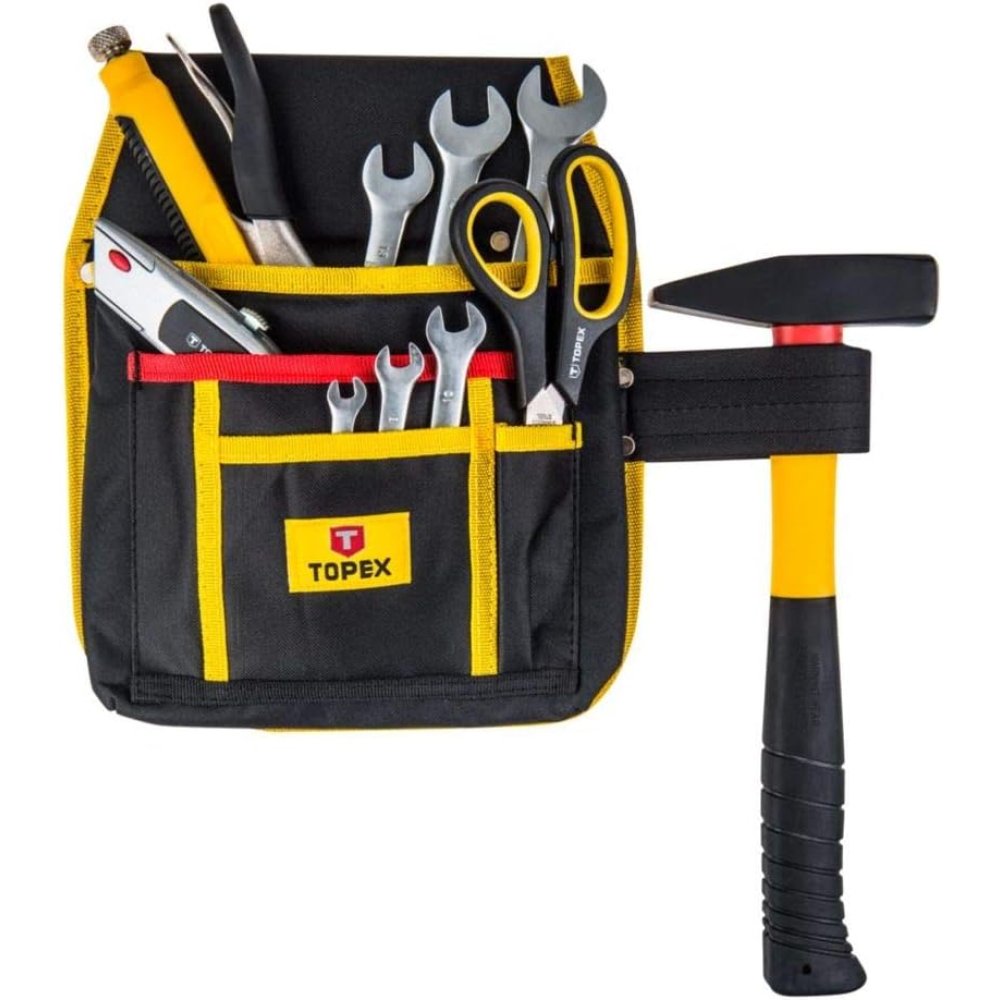 Topex 79r431 tasca portautensili li, 4 scomparti, portamartello