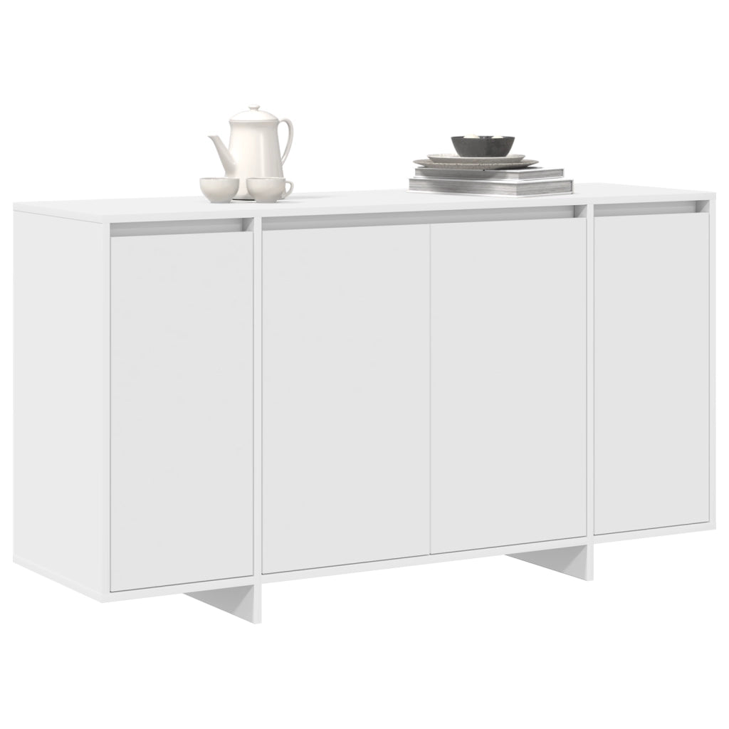Credenza Bianca Bianca Legno 135 x 41 x 75 cm Credenza Bianca