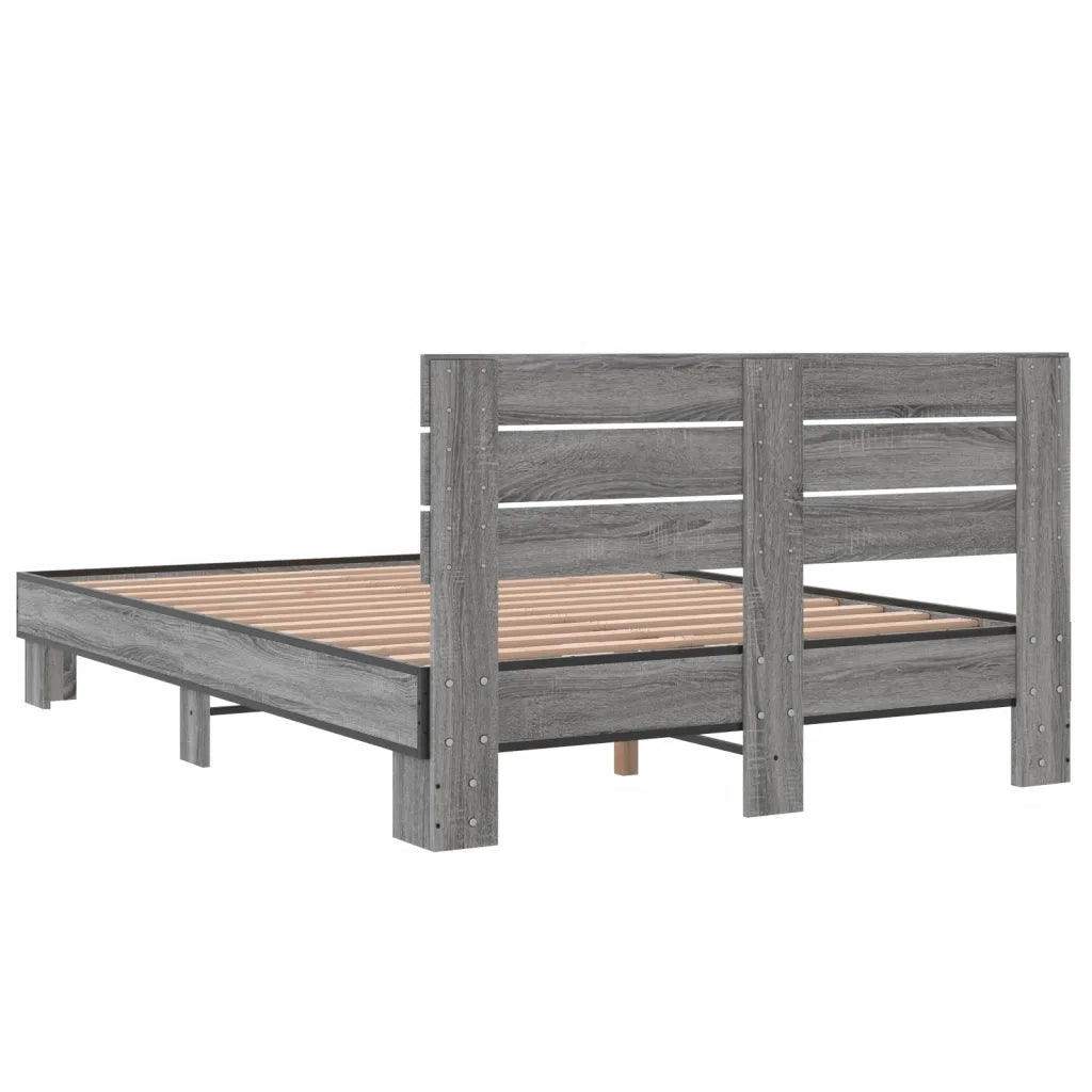 Giroletto Grigio Sonoma 120x200 cm in Legno Multistrato Metallo