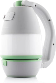 Lampada da Campeggio Multifunzionale con Batteria Ricaricabile 1500mAh LED Lampada da Tasca con Portata di 200m Lampada da Scrivania e Lampada da Tavolo Ripiegabile e Leggera Colore Verde Grigio con Due Impostazioni di Luminosità