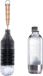 Spazzola per bottiglie - pulizia bottiglia - Nero